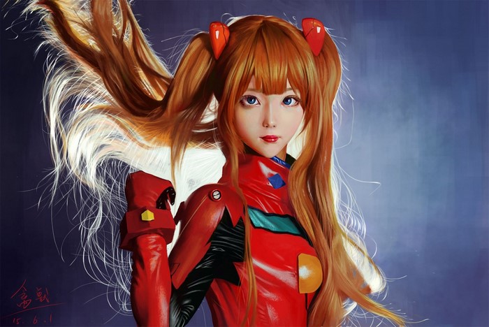 Asuka Langley Soryu from Neon Genesis Evangelion Cosplay