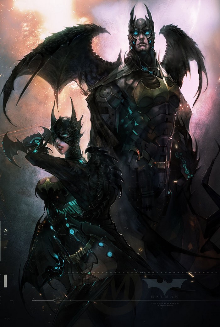 Batman and Batgirl from Batman