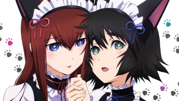 Makise Kurisu and Shiina Mayuri from Steins;Gate