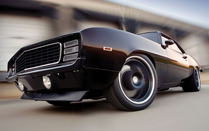 Black 1969 Chevrolet Camaro Z/28 Muscle Car