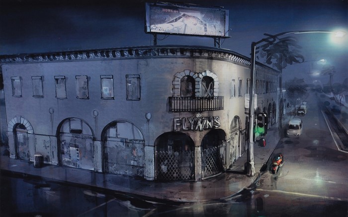 Flynn's Bar at Night
