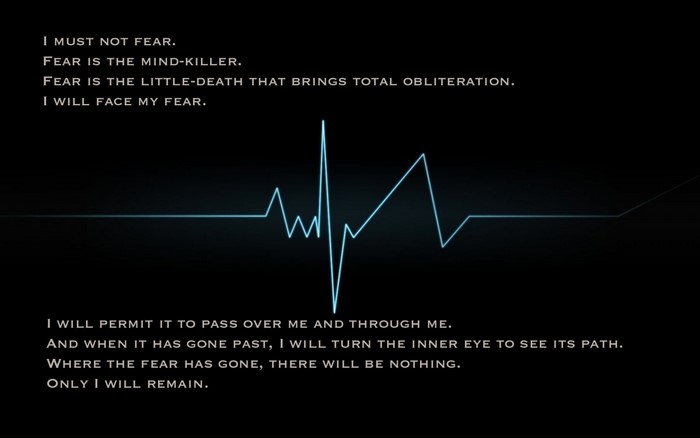 The Litany Against Fear from Dune
