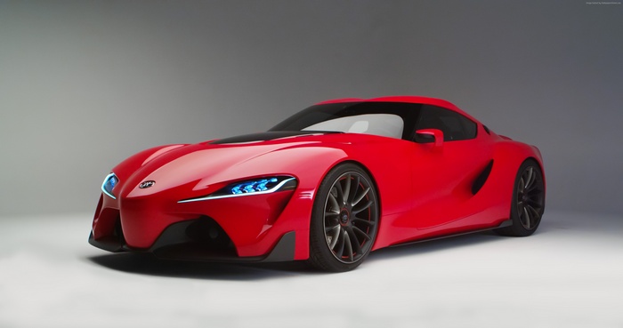 Red Toyota FT-1 Concept Hypercar