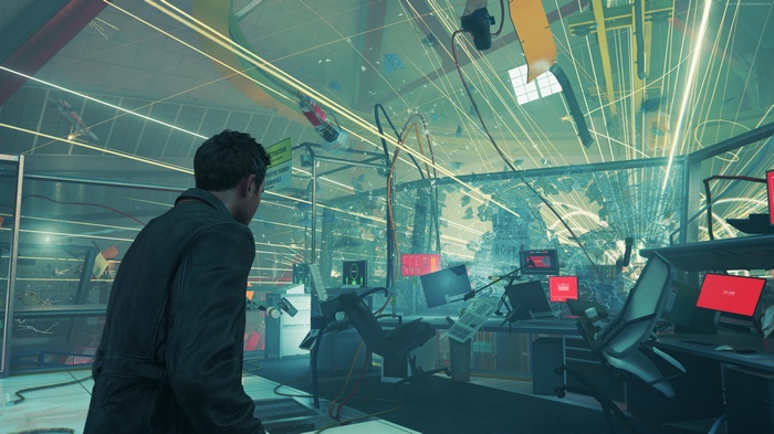 Jack Joyce in Quantum Break office
