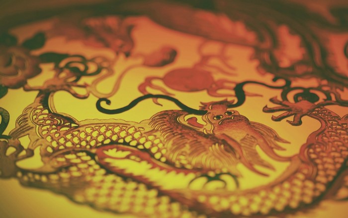 Chinese Dragon Pattern Art
