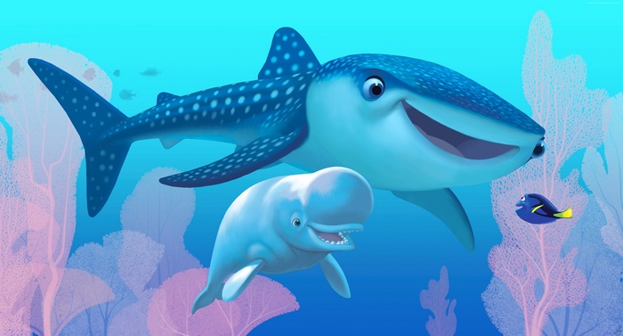 Destiny and Bailey from Finding Dory