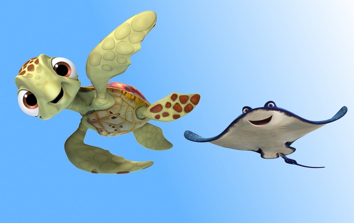 Crush and Squirt from Finding Nemo