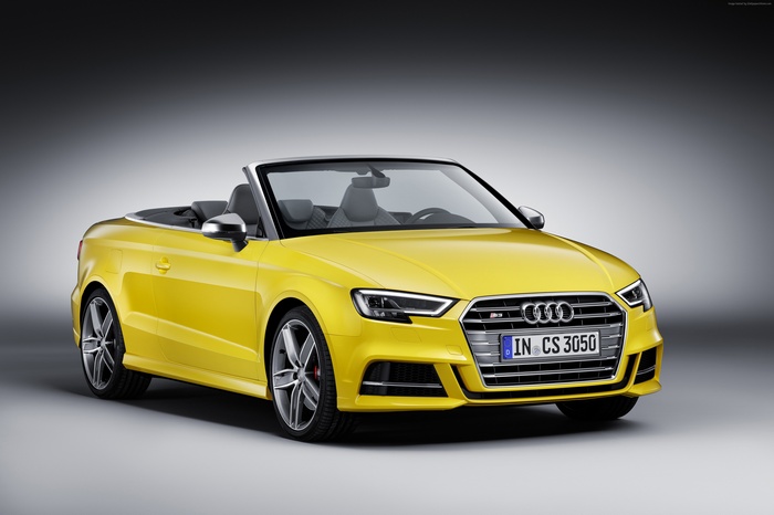Yellow Audi S3 Cabriolet