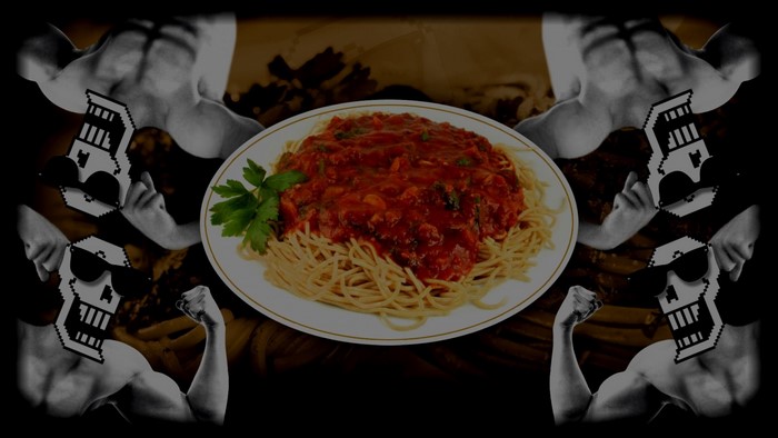 Papyrus from Undertale with Spaghetti