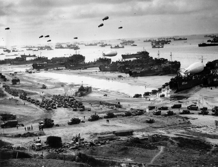 World War II D-Day landings at Omaha Beach