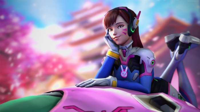 D.Va from Overwatch in 4K