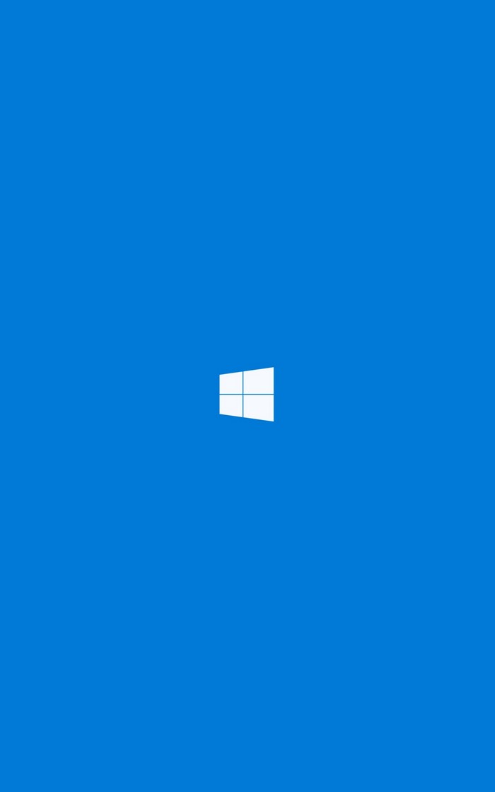 Microsoft Windows logo on blue background