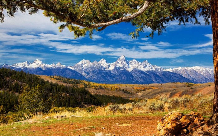 Grand Teton National Park Mountains in Autumn