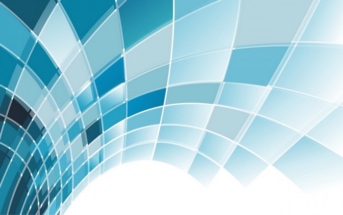 Abstract blue and white geometric pattern