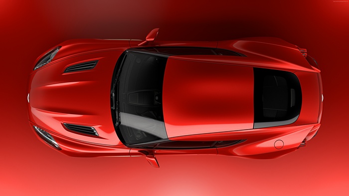 Red Aston Martin Vanquish Zagato