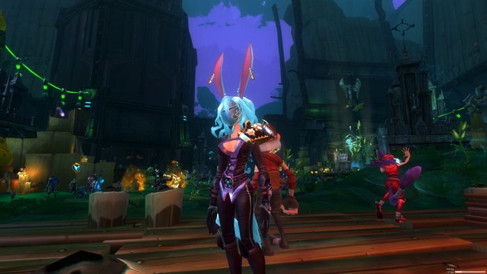 Aurin character from Wildstar in a fantasy setting