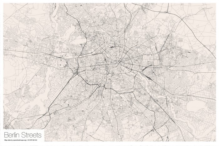 Map of Berlin Streets