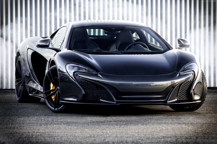 Black McLaren 650S sports car