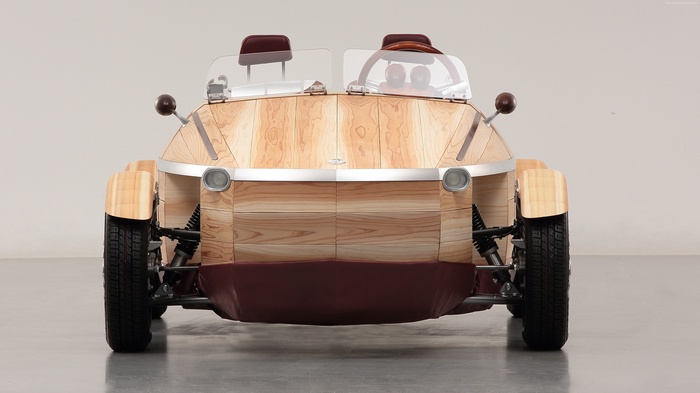 Toyota Setsuna wooden roadster at Milan Design Week