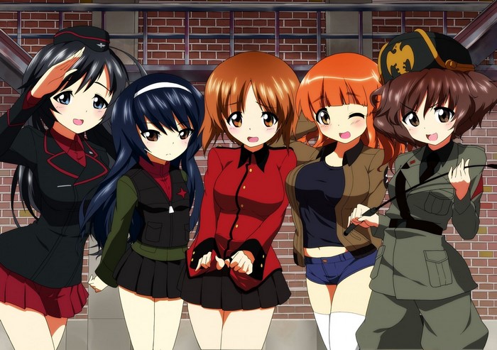 Girls und Panzer Anime Group Portrait