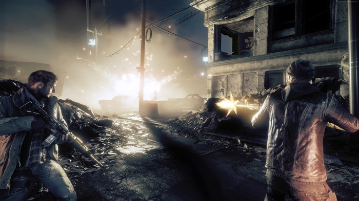Homefront: The Revolution screenshot with soldiers in combat