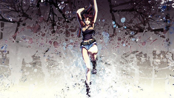 Revy from Black Lagoon running