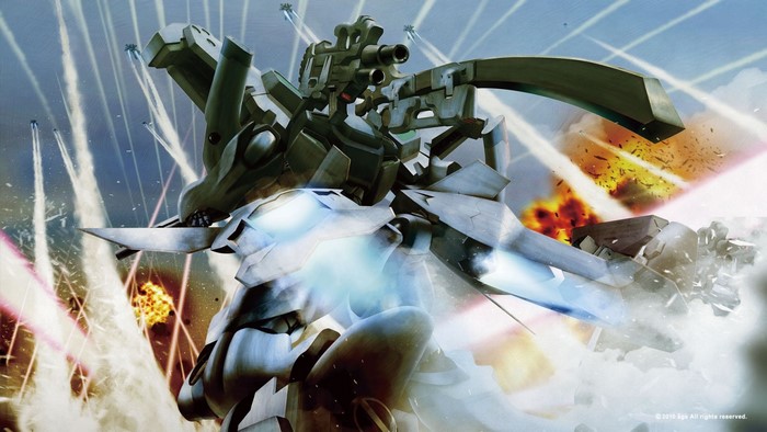 Mecha in battle from Muv Luv