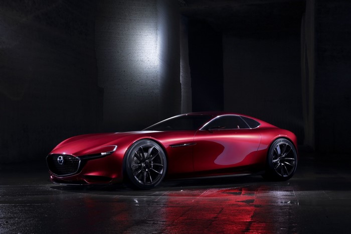 Red Mazda RX Vision concept car