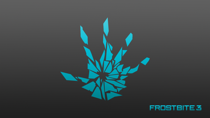 Frostbite 3 logo with shattered hand