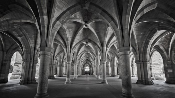 Gothic Vaulted Arches at University of Glasgow