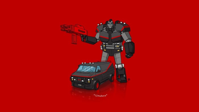 B.A. Baracus's GMC Vandura from The A-Team as a Transformer