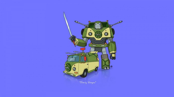 Teenage Mutant Ninja Turtles Party Wagon Transformer