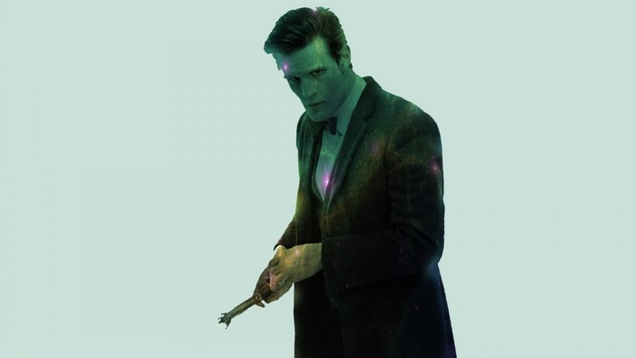The Doctor from Doctor Who holding a sonic screwdriver