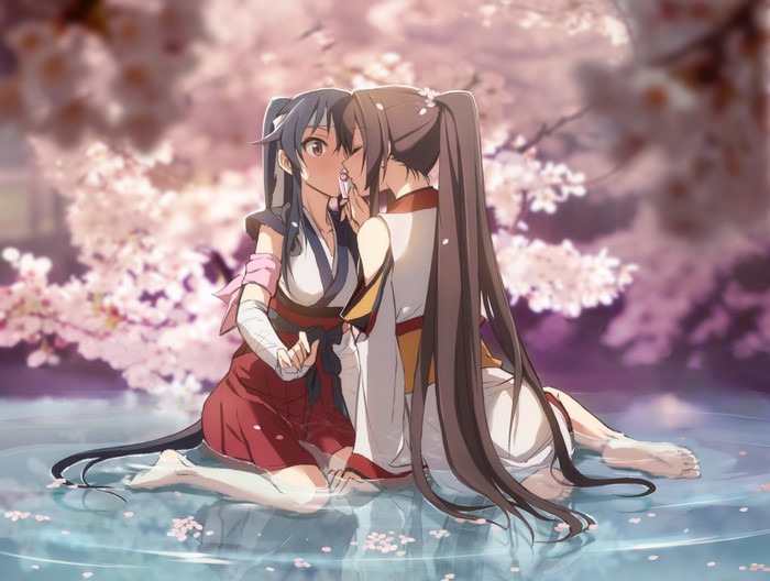Yamato and Yahagi from Kantai Collection