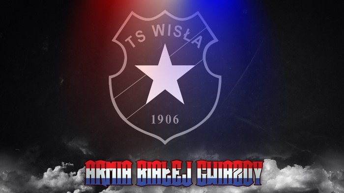 TS Wisla 1906 logo with text Armia Bialej Gwiazdy