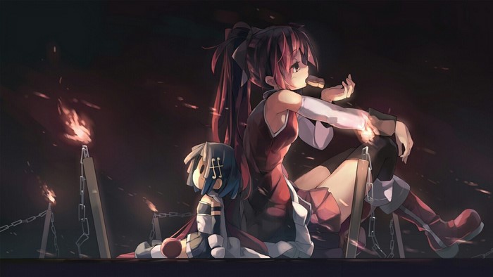 Kyoko Sakura and Sayaka Miki from Madoka Magica