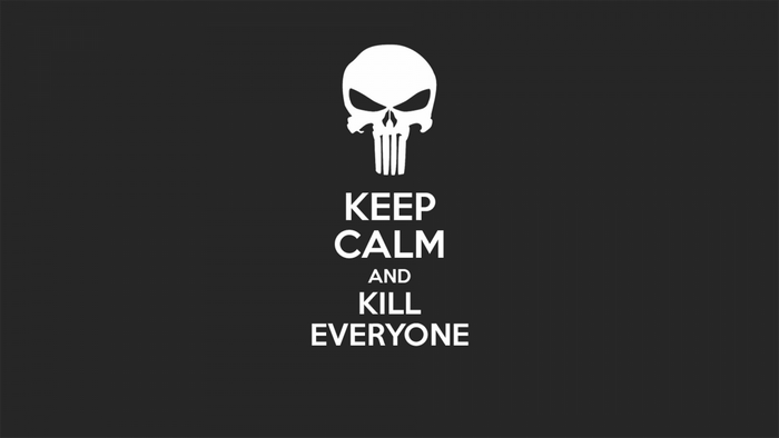 Keep Calm and Kill Everyone Punisher Skull