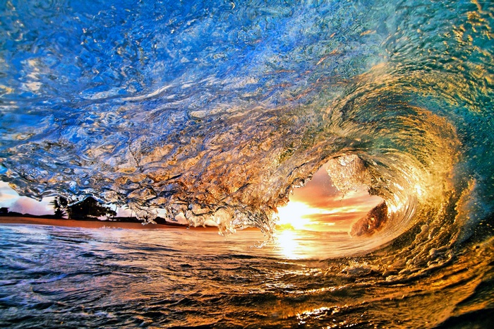 Sea, wallpaper, Ocean, 4k, sunrise, wave, sunset, Water, sun