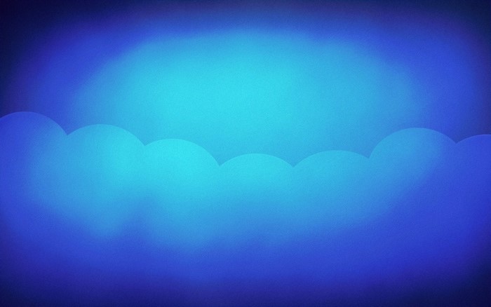 Abstract blue and cyan clouds with light effect