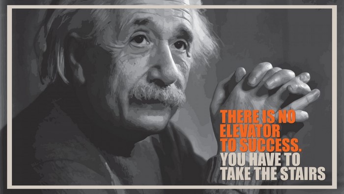Albert Einstein quote poster