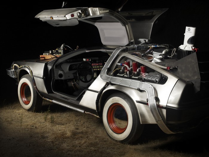 DeLorean time machine from Back to the Future