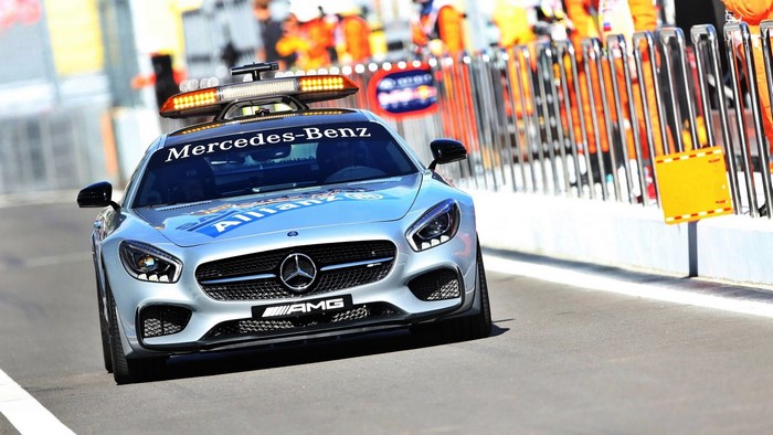 Mercedes-Benz Safety Car on Formula 1 Track