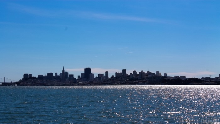 San Francisco skyline across the bay on a clear day