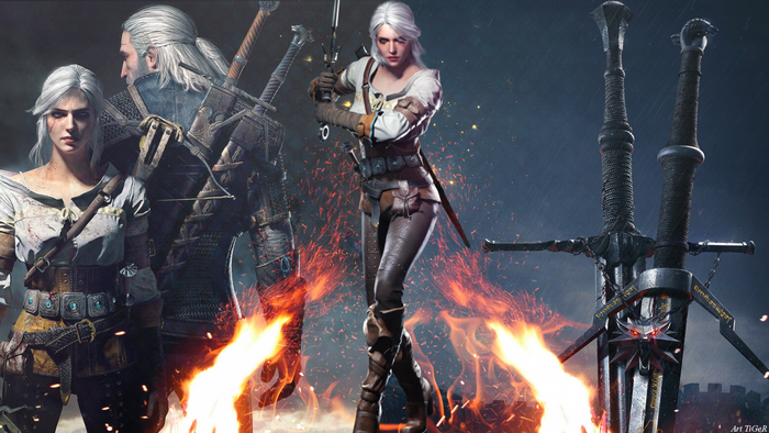 Geralt and Ciri from The Witcher 3 Wild Hunt