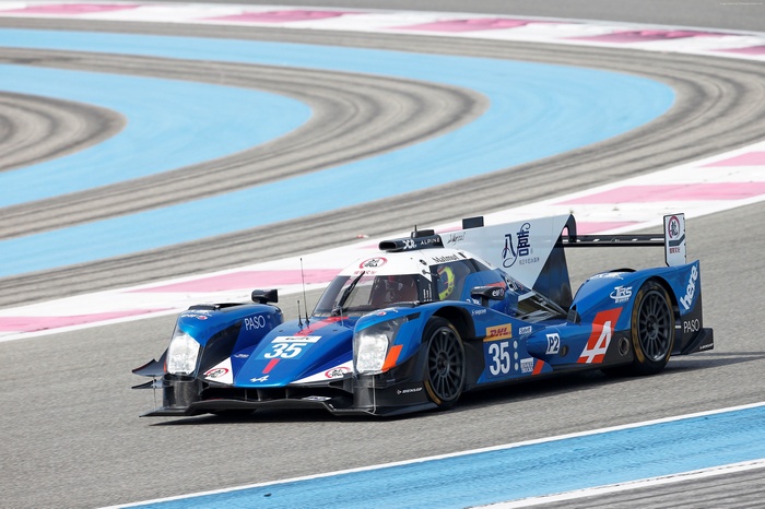 Alpine A460 LMP2 race car on track
