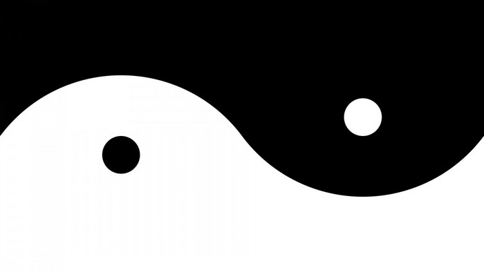 Yin and Yang symbol illustration