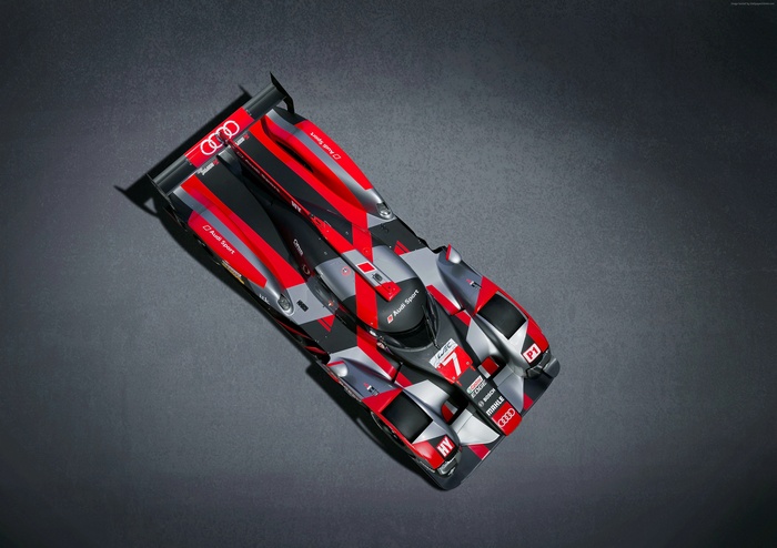 Audi R18 e-tron quattro LMP1 race car