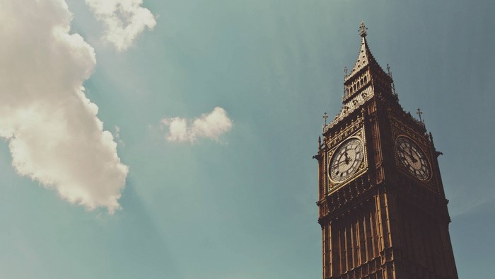 Big Ben Clock Tower against a cloudy sky