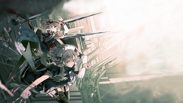 Izayoi Sakuya and Alice Margatroid from Touhou