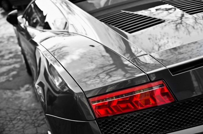 Lamborghini Gallardo sports car rear detail
